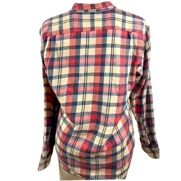 Marine Layer Women’s “ Abby “ Plaid Cotton Button Down Flannel Size Medium - Picture 4 of 5